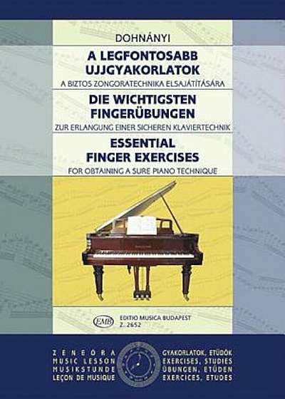 Essential Finger Exercises: Piano, Paperback