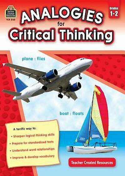 Analogies for Critical Thinking Grade 1-2, Paperback