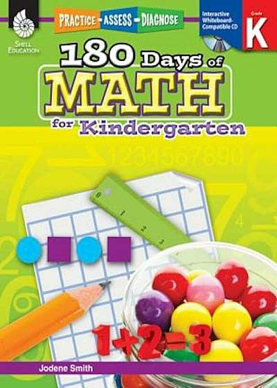 180 Days of Math for Kindergarten (Grade K): Practice, Assess, Diagnose 'With CDROM', Paperback