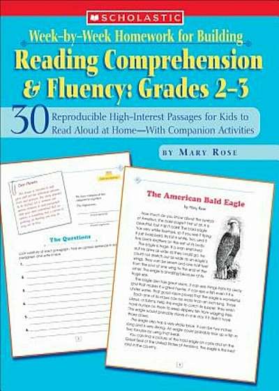 Week-By-Week Homework for Building Reading Comprehension & Fluency: Grades 2-3: 30 Reproducible High-Interest Passages for Kids to Read Aloud at Home-, Paperback
