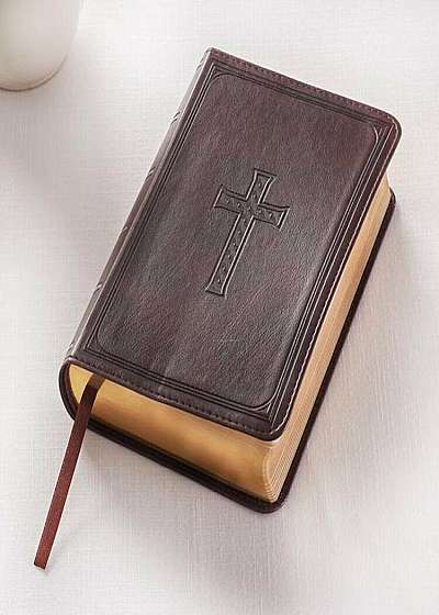 KJV Compact Large Print Lux-Leather DK Brown, Hardcover
