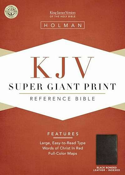 Super Giant Print Reference Bible-KJV, Hardcover