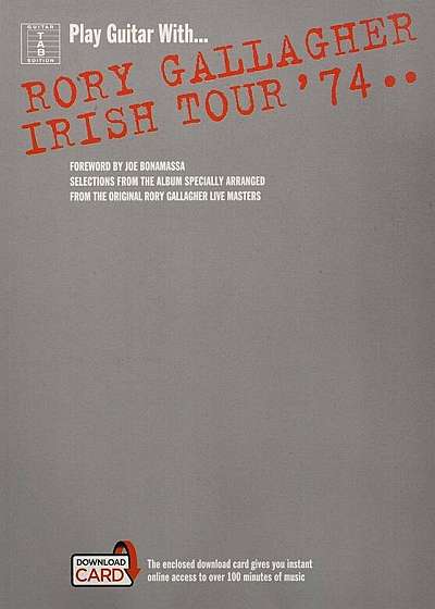 Rory Gallagher: Irish Tour '74 Book/Online Audio, Paperback