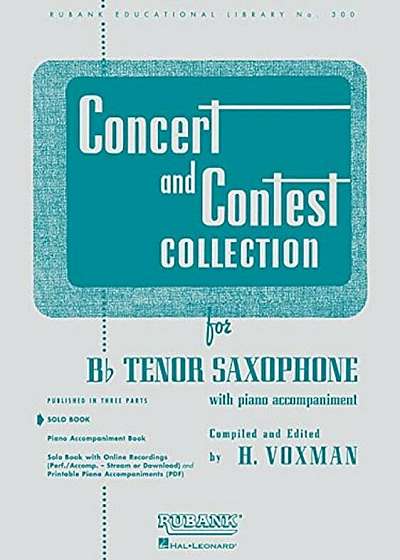 Concert and Contest Collection for BB Tenor Saxophone: Solo Book Only, Paperback