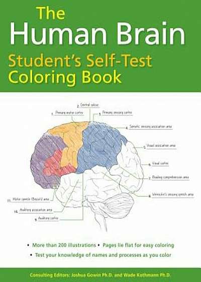 The Human Brain Student's Self-Test Coloring Book, Paperback