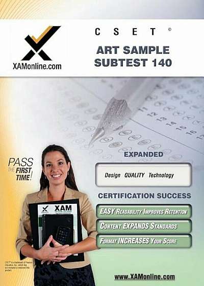 Cset Art Sample Subtest 140 Teacher Certification Test Prep Study Guide, Paperback