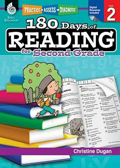 180 Days of Reading for Second Grade (Grade 2): Practice, Assess, Diagnose, Paperback