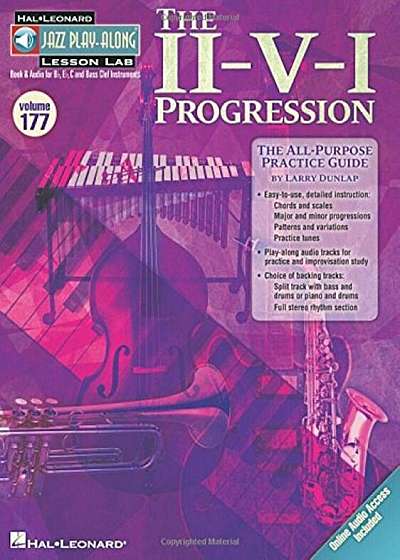 The II-V-I Progression: Jazz Play-Along Lesson Lab (Volume 177) Book with Online Audio, Paperback