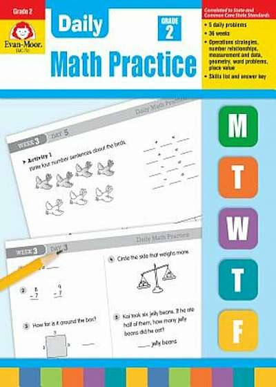 Daily Math Practice, Grade 2, Paperback