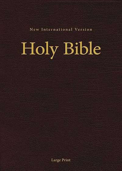 NIV, Pew and Worship Bible, Large Print, Hardcover, Burgundy, Hardcover