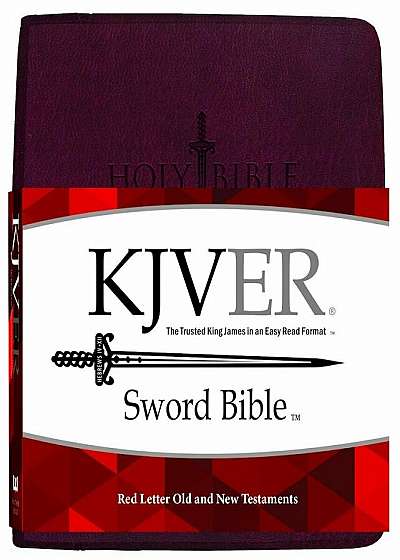 King James Version Easy Read Sword Value Thinline Bible Personal Size Burgundy Ultrasoft, Hardcover