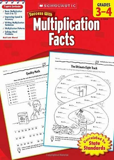 Scholastic Success with Multiplication Facts, Grades 3-4, Paperback