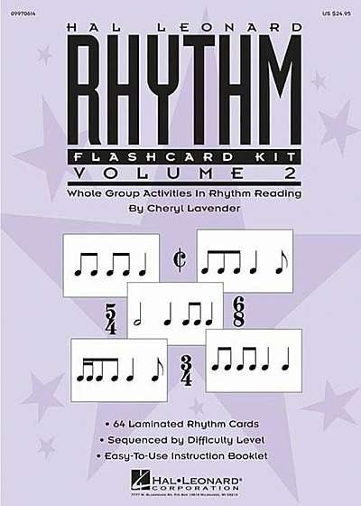 Hal Leonard Rhythm Flashcard Kit, Volume 2: Whole Group Activities in Rhythm Reading, Paperback