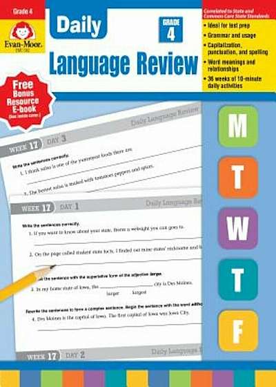 Daily Language Review Grade 4, Paperback