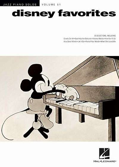 Disney Favorites: Jazz Piano Solos Series Volume 51, Paperback