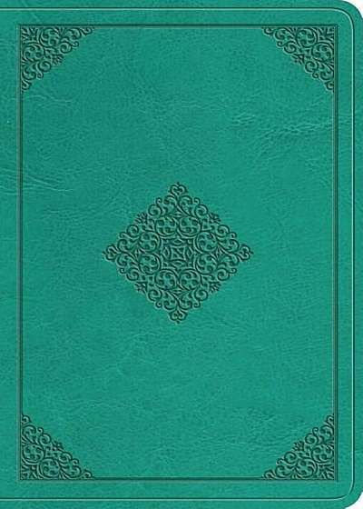 ESV Value Large Print Compact Bible (Trutone, Teal, Ornament Design), Hardcover