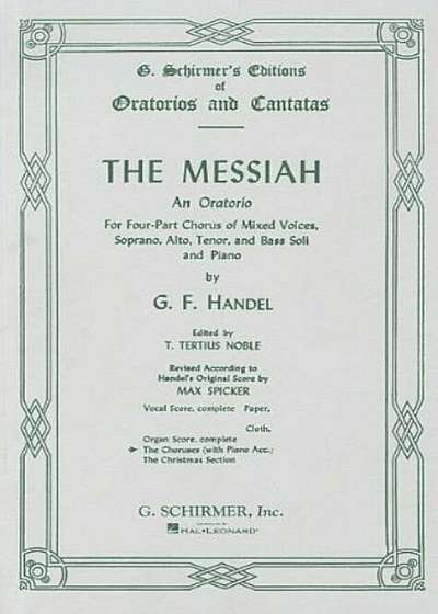 The Messiah: Chorus Parts