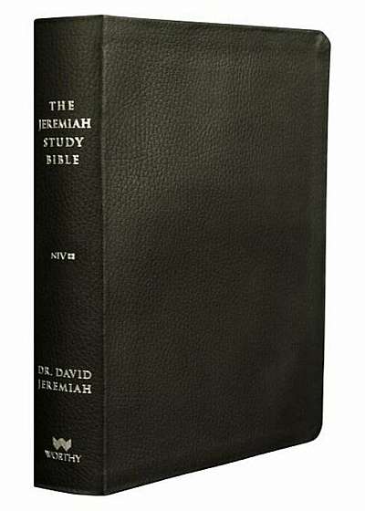 The Jeremiah Study Bible, NIV: Black Genuine Leather: What It Says. What It Means. What It Means for You., Hardcover