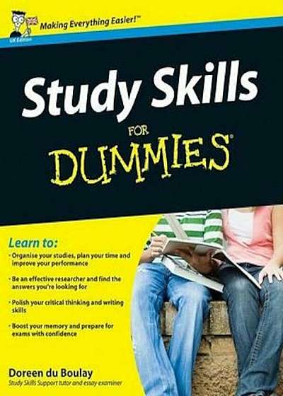 Coperta cărții Study Skills For Dummies, Paperback
