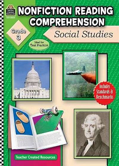Nonfiction Reading Comprehension: Social Studies, Grade 3, Paperback