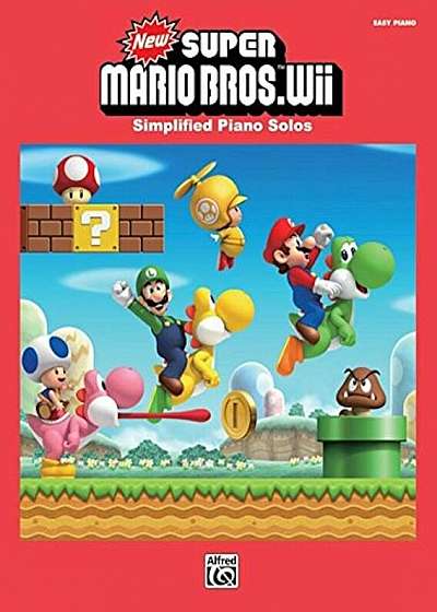 New Super Mario Bros. Wii: Simplified Piano Solos, Paperback