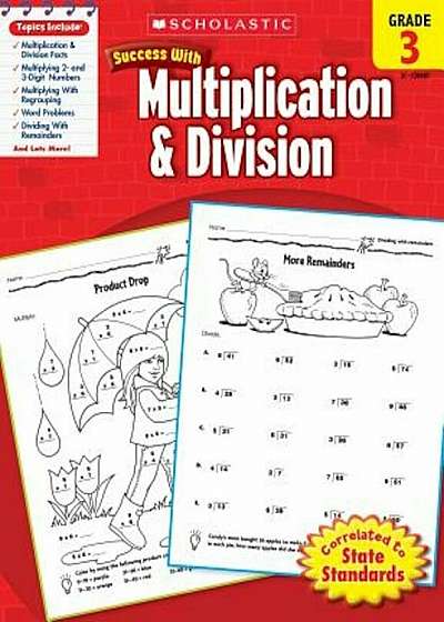 Scholastic Success with Multiplication & Division, Grade 3, Paperback