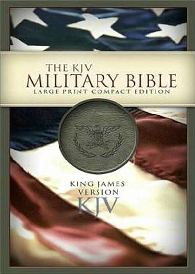 Military Bible-KJV-Large Print Compact, Hardcover