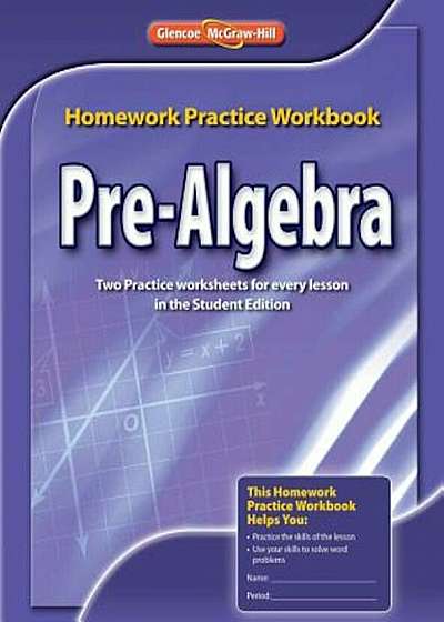 Pre-Algebra Homework Practice Workbook, Paperback