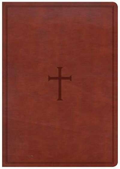 CSB Super Giant Print Reference Bible, Brown Leathertouch, Hardcover