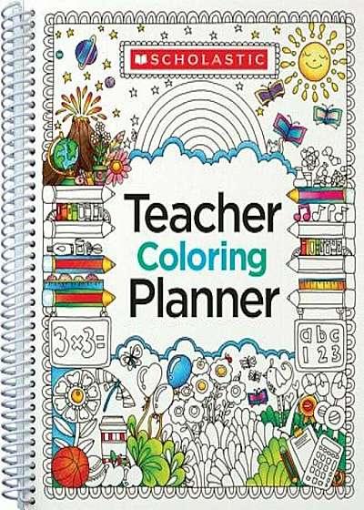 Teacher Coloring Planner, Paperback