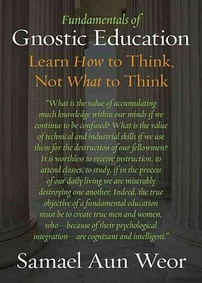 Fundamentals of Gnostic Education: Learn How to Think, Not What to Think, Paperback