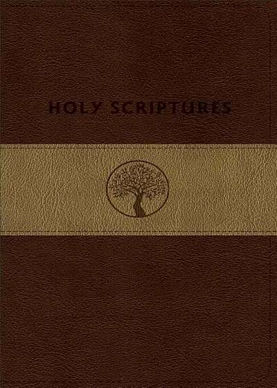 Tlv Personal Size Giant Print Reference Bible, Holy Scriptures, Brown/Sand Duravella, Hardcover