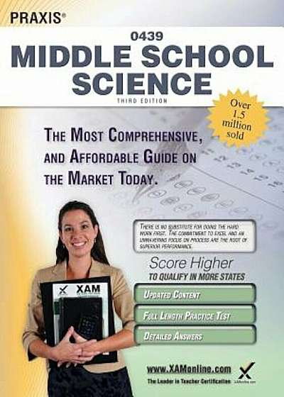 Praxis Middle School Science 0439 Teacher Certification Study Guide Test Prep, Paperback