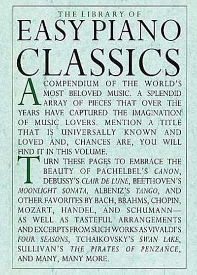 Library of Easy Piano Classics, Paperback