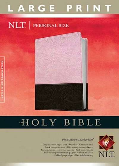 Personal Size Bible-NLT-Large Print, Hardcover