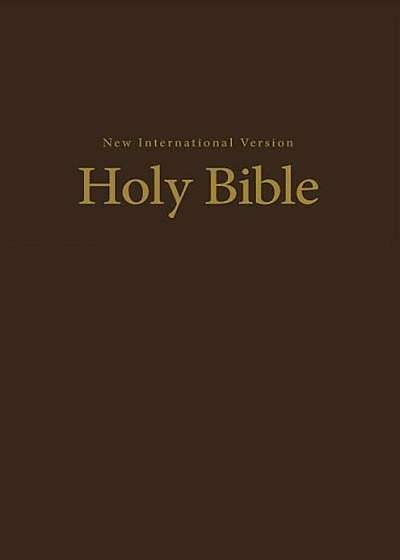 NIV, Pew and Worship Bible, Hardcover, Brown, Hardcover