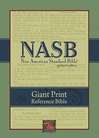 Giant Print Reference Bible-NASB, Hardcover