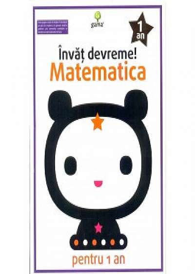 Coperta cărții Invat devreme! Matematica pentru 1 an