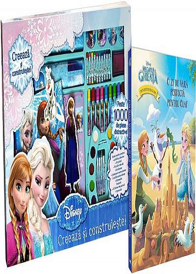 Set creativ Frozen + Carte O zi de vară perfectă pentru Olaf