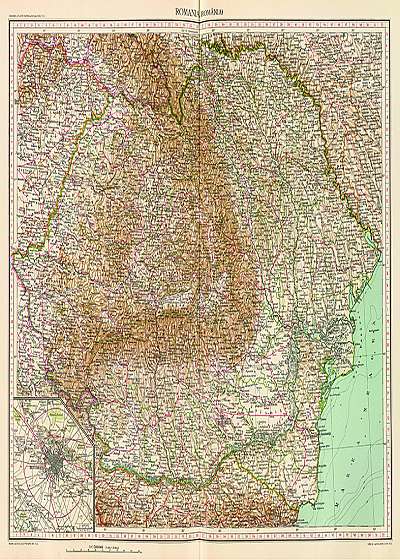 Harta Romania Mare 1929