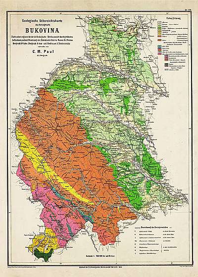 Harta Bucovina 1876