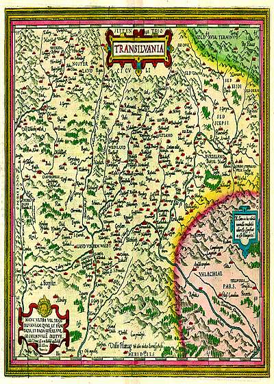 Harta Transilvania 1566