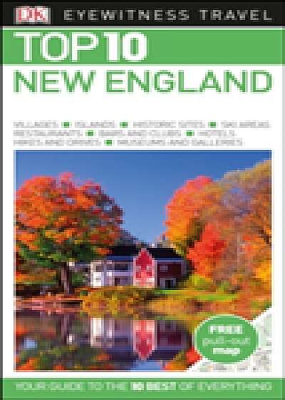 Coperta cărții Top 10 New England de Dk