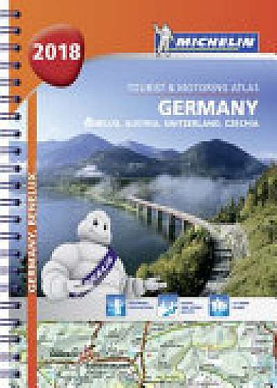 Germany, Benelux, Austria, Switzerland, Czech Republic 2018 - Tourist and Motoring Atlas (A4-Spiral)