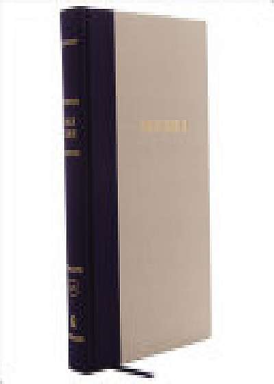 Coperta cărții KJV, Reference Bible, Giant Print, Cloth over Board, Blue/Tan, Red Letter Edition, Comfort Print