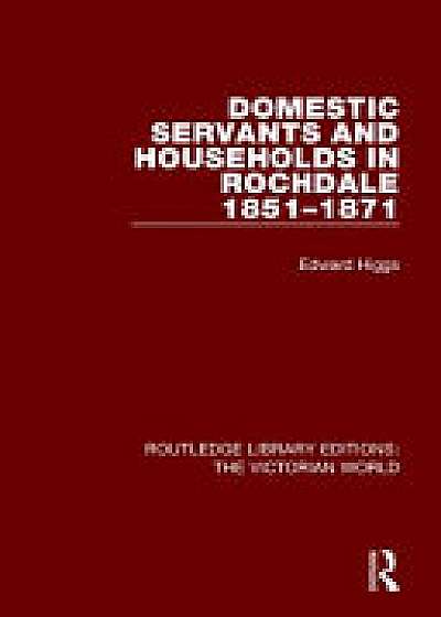 Coperta cărții Domestic Servants and Households in Rochdale de Edward Higgs