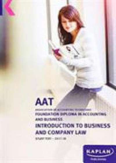INTRODUCTION TO BUSINESS & COMPANY LAW L