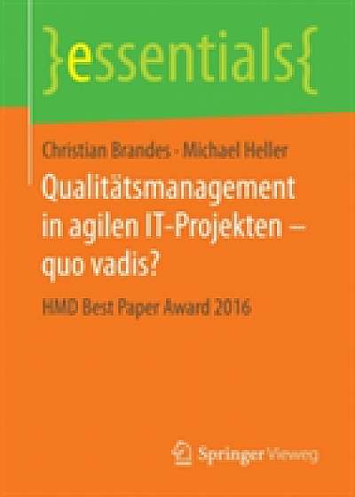 Qualitatsmanagement in agilen IT-Projekten - quo vadis?