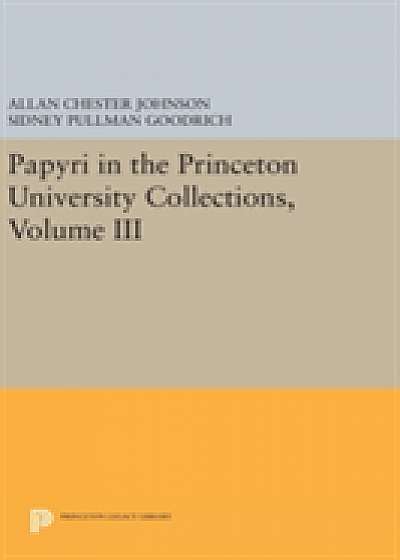 Coperta cărții Papyri in the Princeton University Collections, Volume III