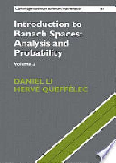 Introduction to Banach Spaces: Analysis and Probability